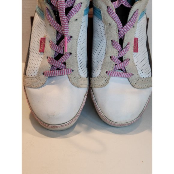 Y2K  VINTAGE SHOES PASTRY FAB COOKIE WHITE CHOCALATE CHIP HIPTOP REVRUN RUN - Picture 4 of 10